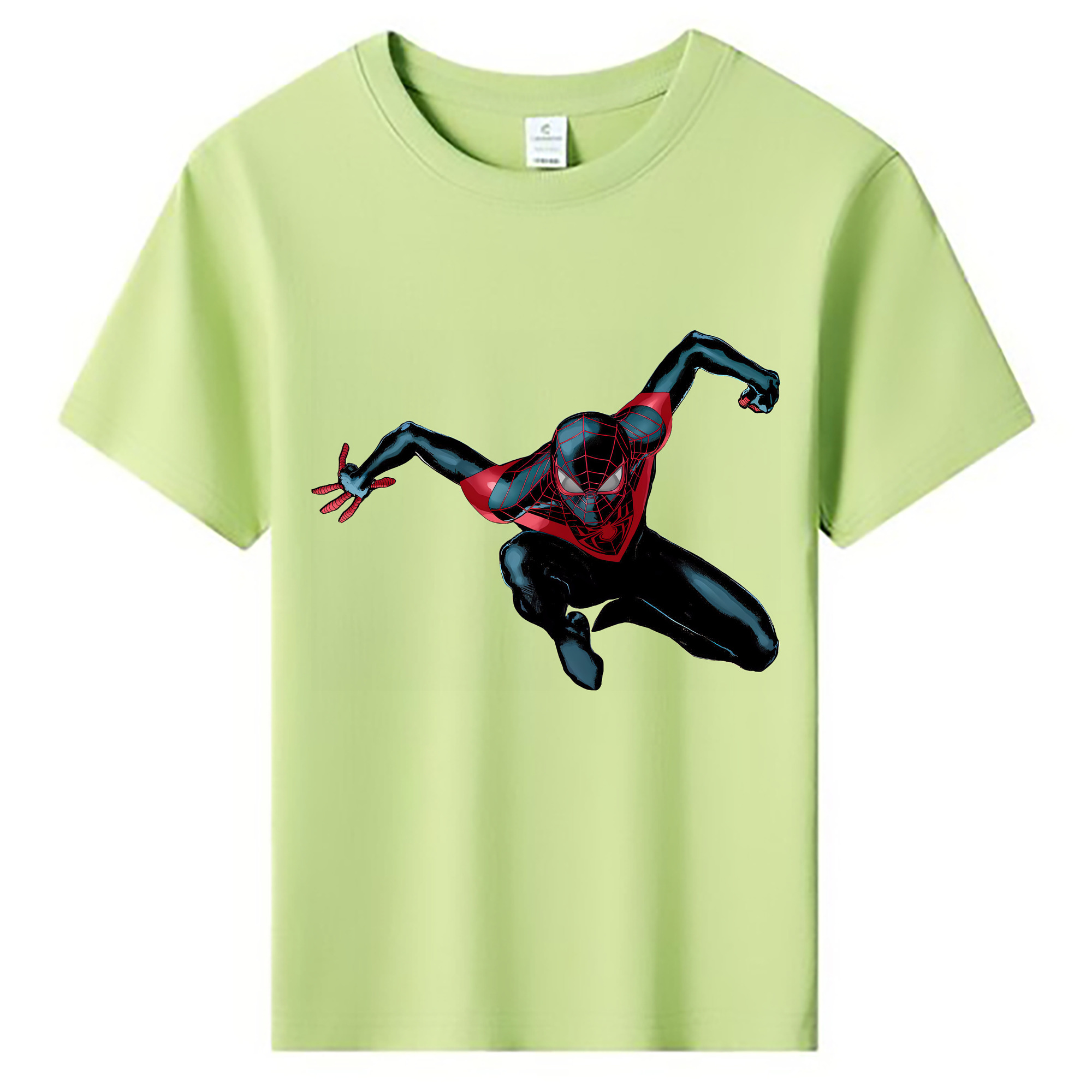 （画像用） Spider Man スパイダーマン 綿100％キッズTシャツ（フロントプリント）